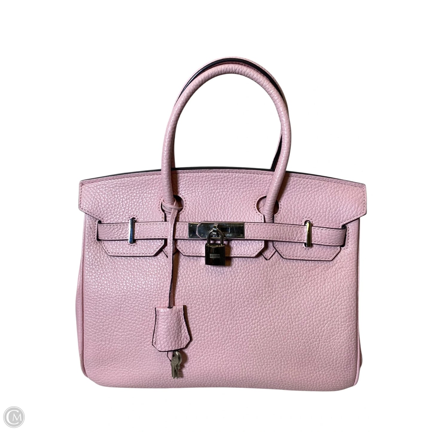 Handbag Genuine Leather By Clothes Mentor, Size: Medium