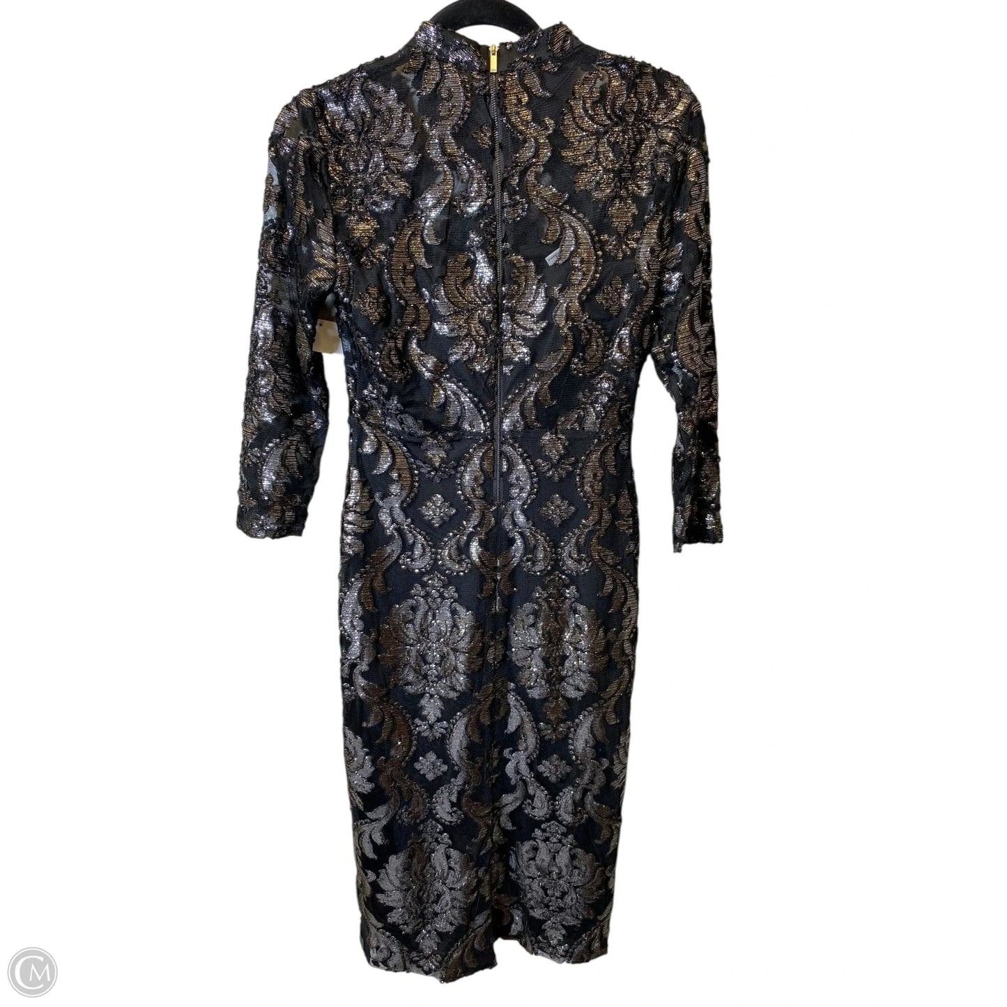 Dress Party Midi By Rachel Roy In Black & Silver, Size: 4