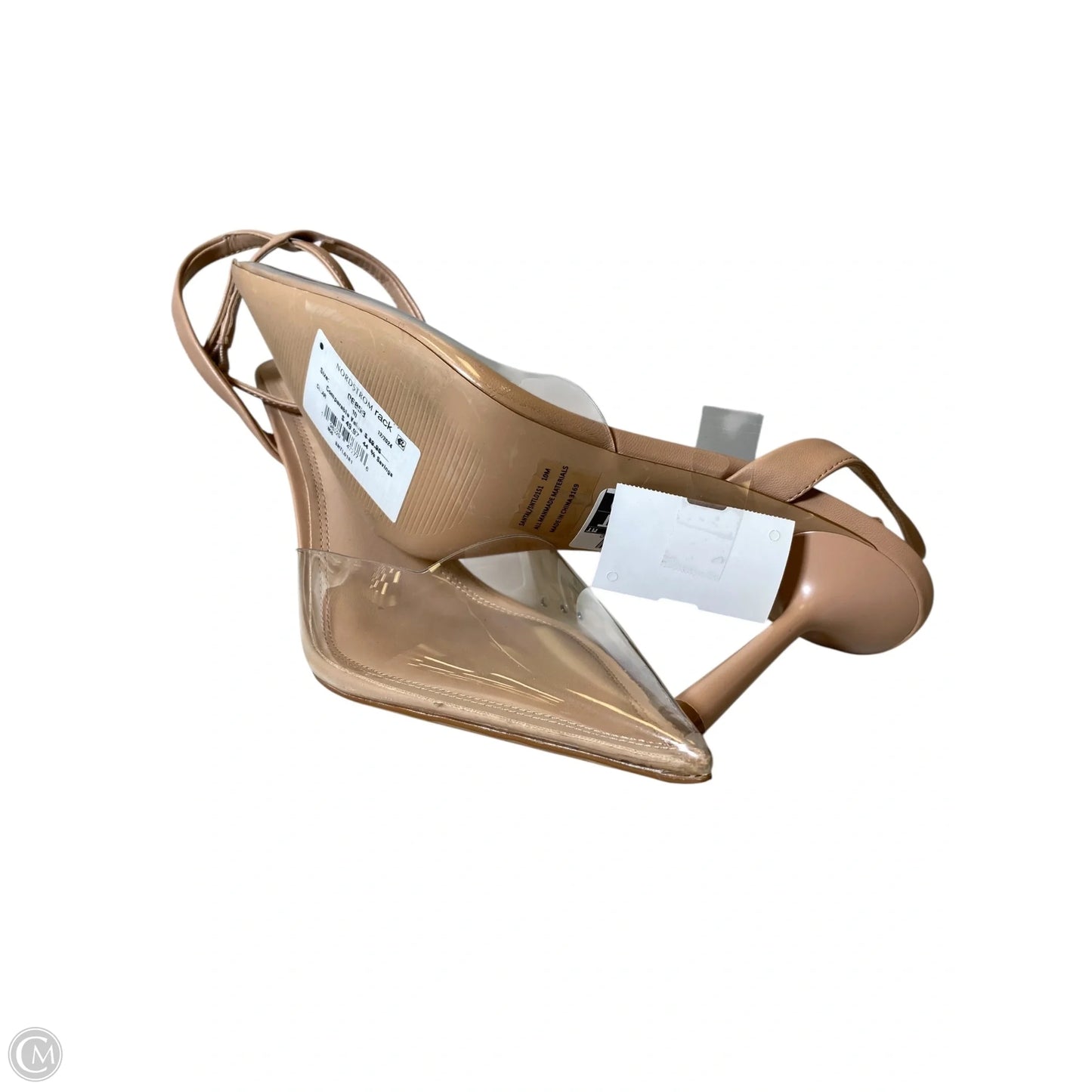 Sandals Heels Stiletto By Steve Madden In Clear, Size: 10
