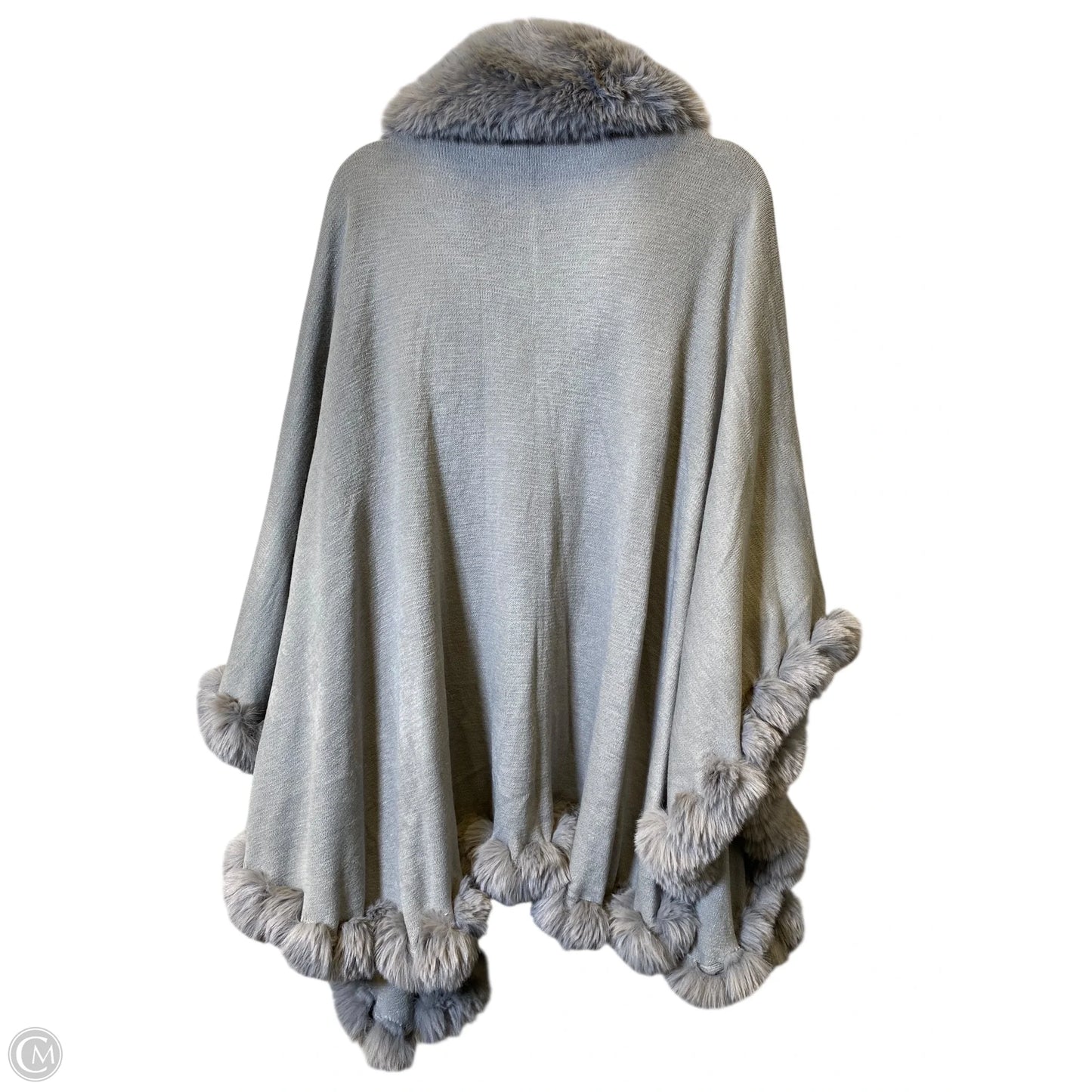 Shawl By Clothes Mentor In Grey, Size: Osfm