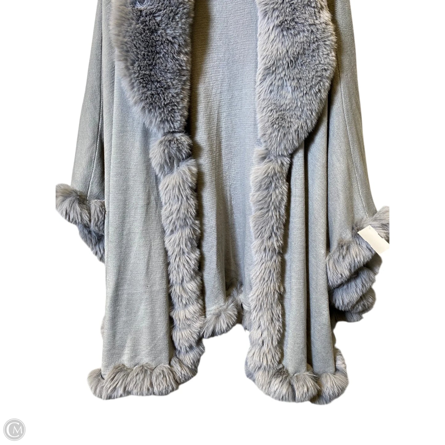 Shawl By Clothes Mentor In Grey, Size: Osfm