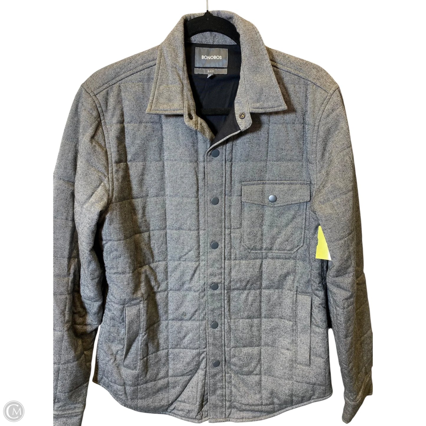 Jacket Puffer & Quilted By Clothes Mentor In Grey, Size: M
