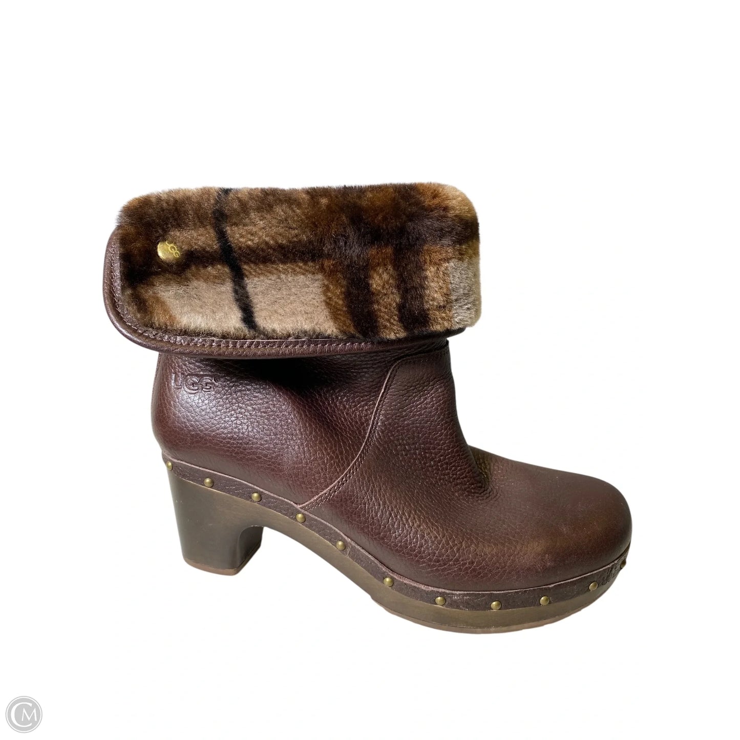 Boots Designer By Ugg In Brown, Size: 8