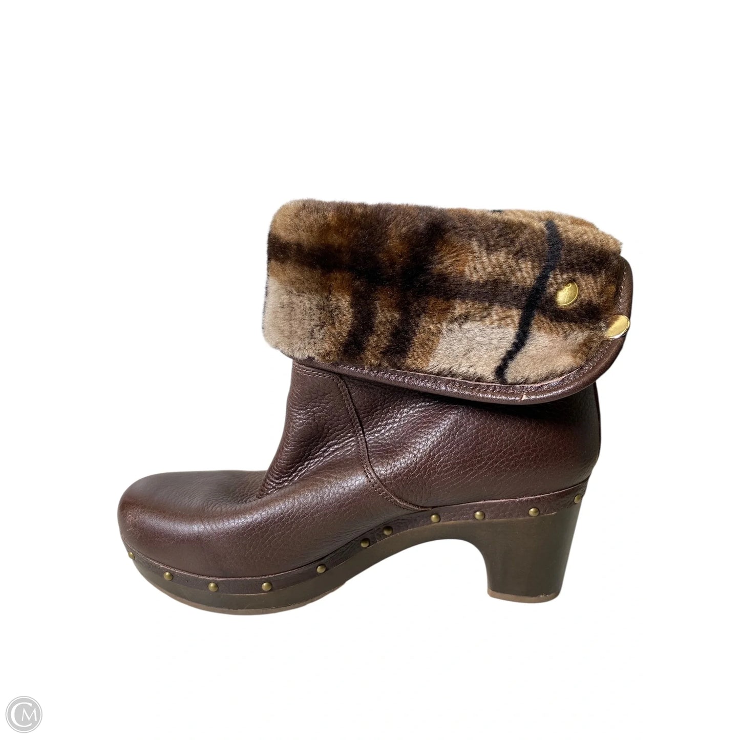 Boots Designer By Ugg In Brown, Size: 8