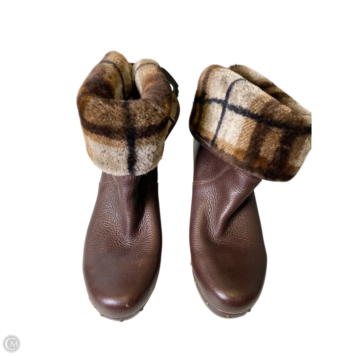 Boots Designer By Ugg In Brown, Size: 8