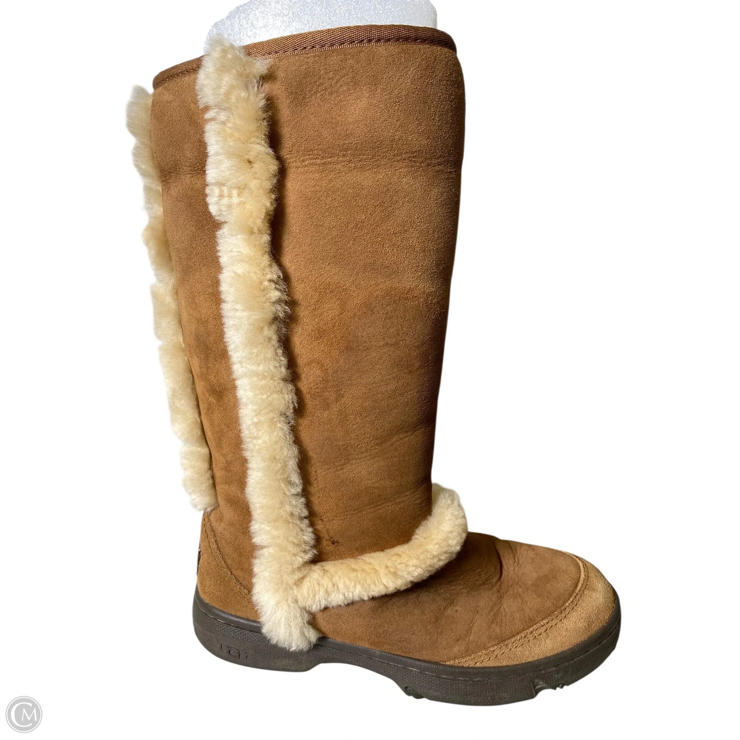 Boots Designer By Ugg In Brown, Size: 8