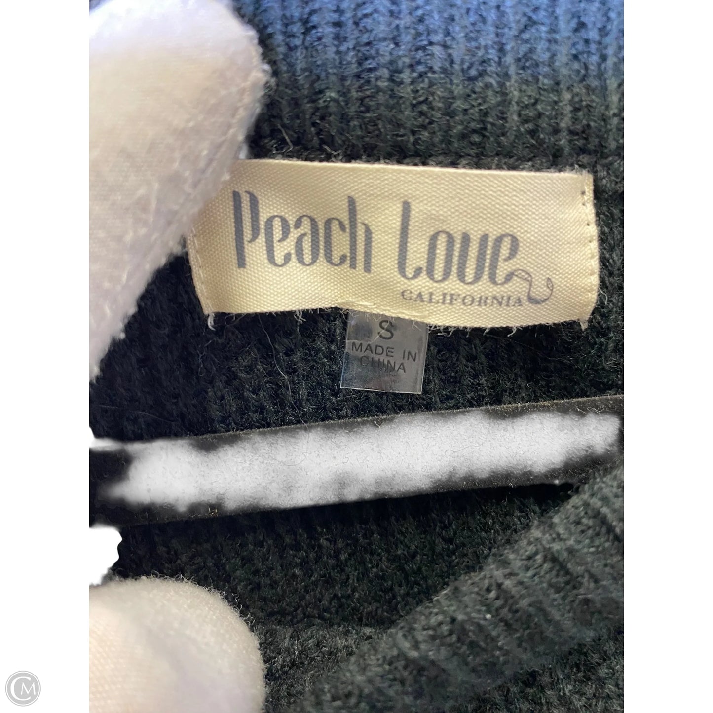 Sweater By Peach Love Cream California In Black, Size: S