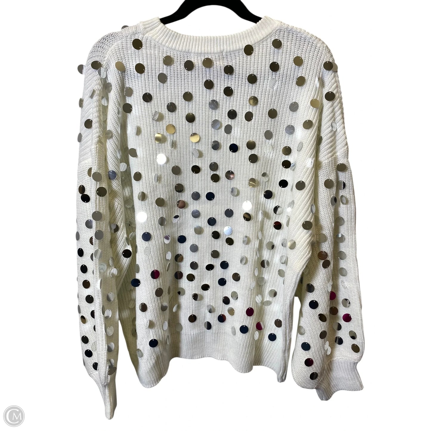 Sweater By Peach Love Cream California In White, Size: M