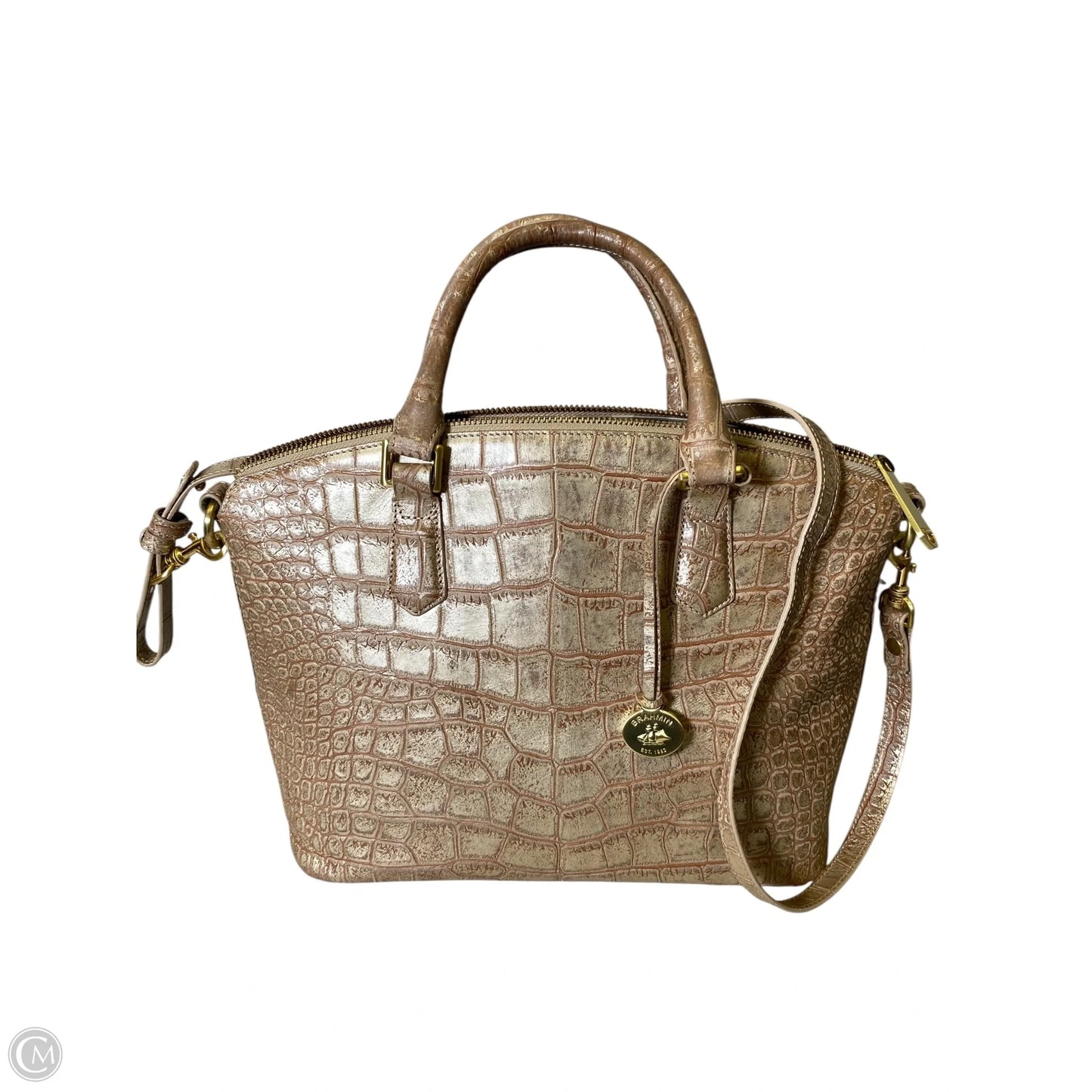 Handbag Designer By Brahmin, Size: Medium