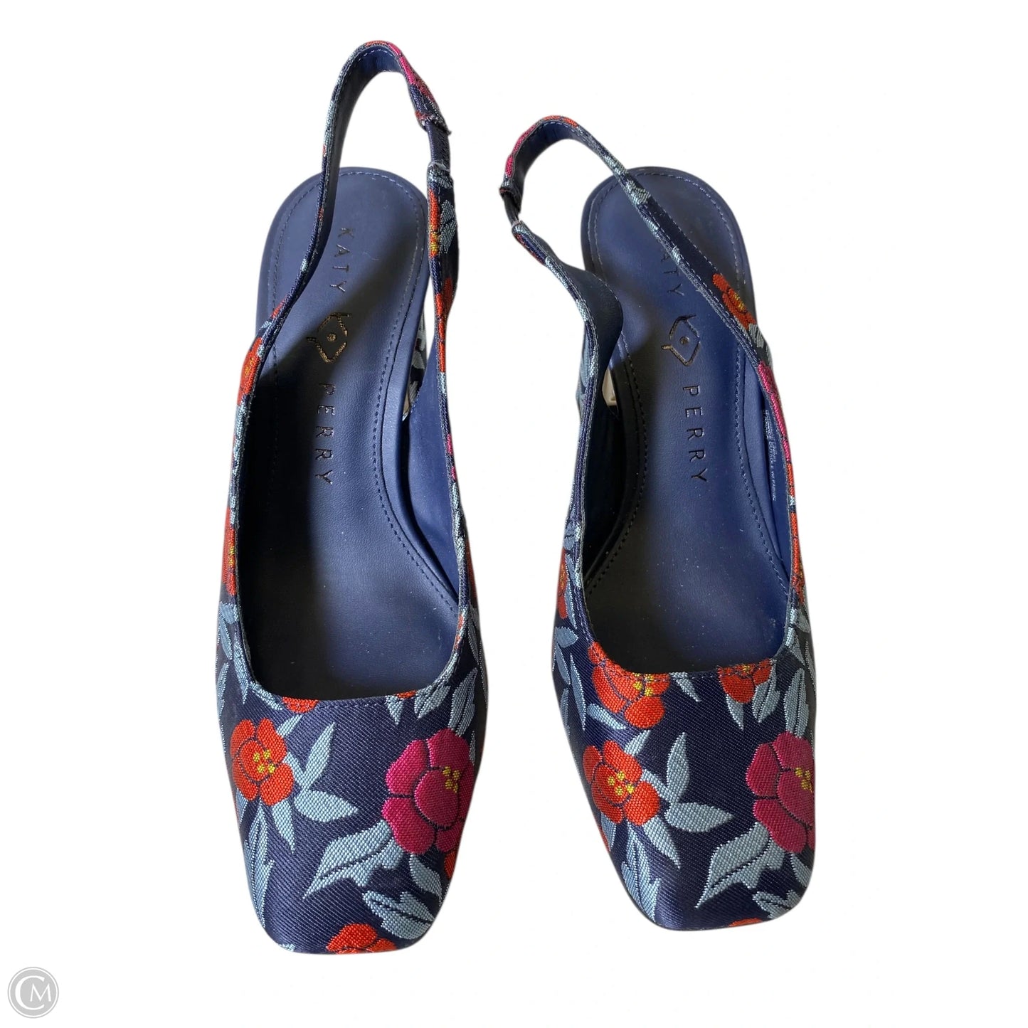 Shoes Heels Block By Katy Perry In Floral Print, Size: 7