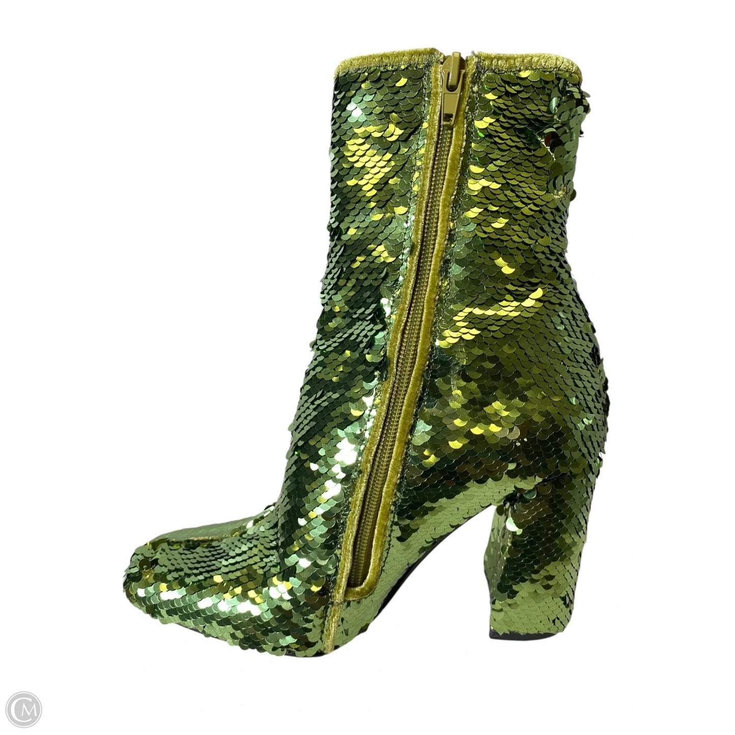 Boots Ankle Heels By Steve Madden In Green, Size: 6.5