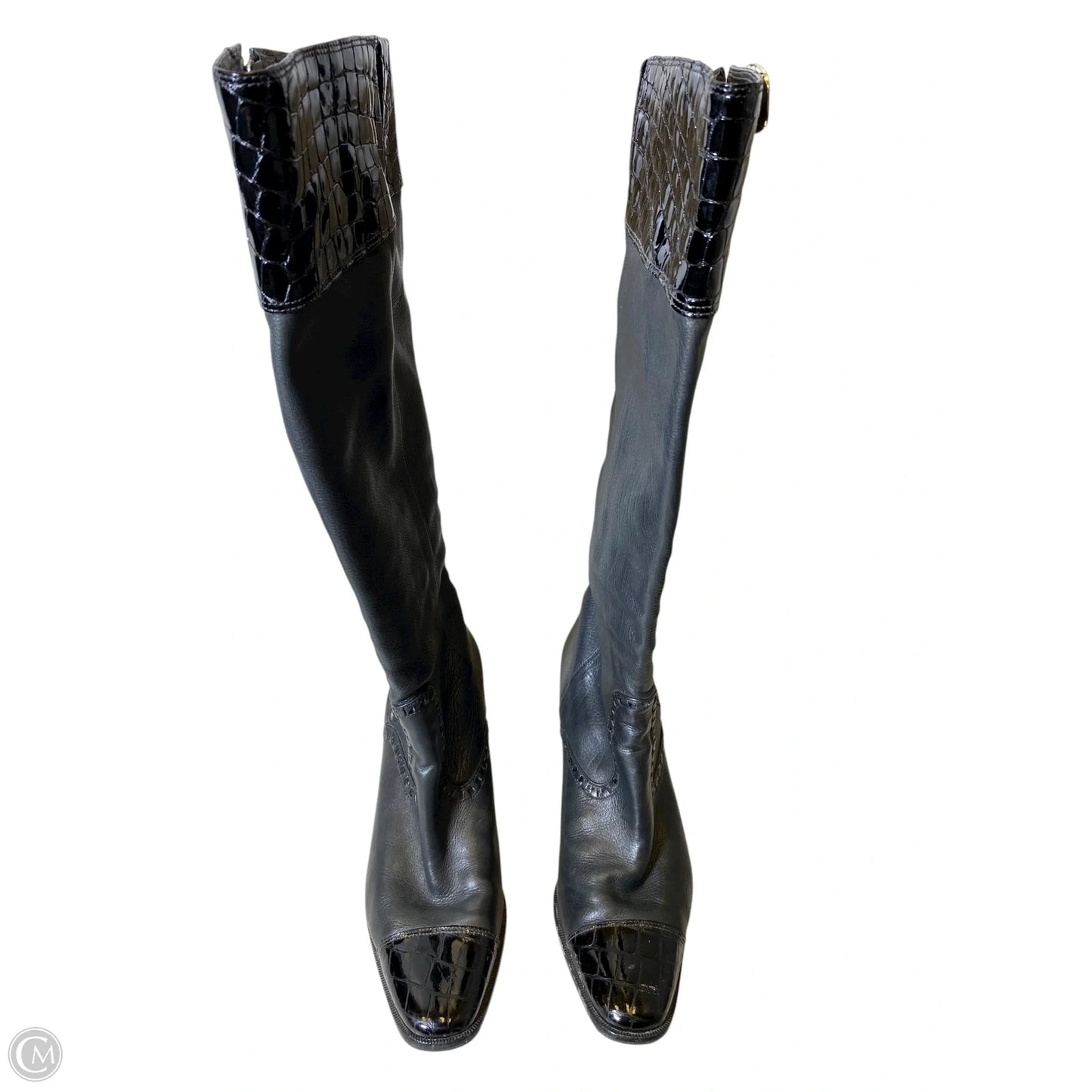Boots Knee Heels By Brighton In Black, Size: 8.5