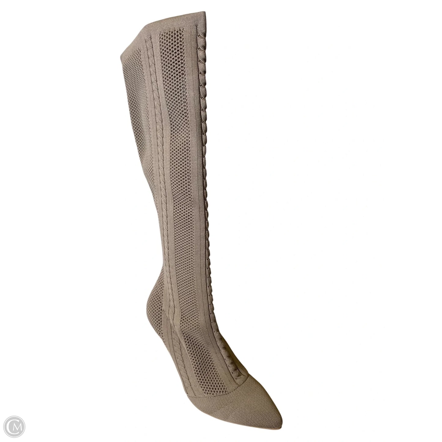 Boots Knee Heels By Charles By Charles David In Taupe, Size: 8.5