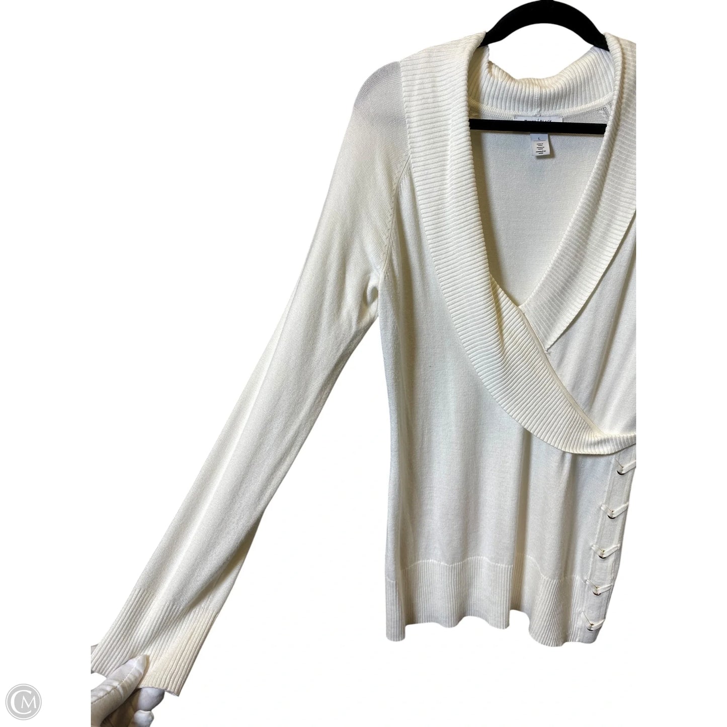 Sweater By White House Black Market In Cream, Size: L