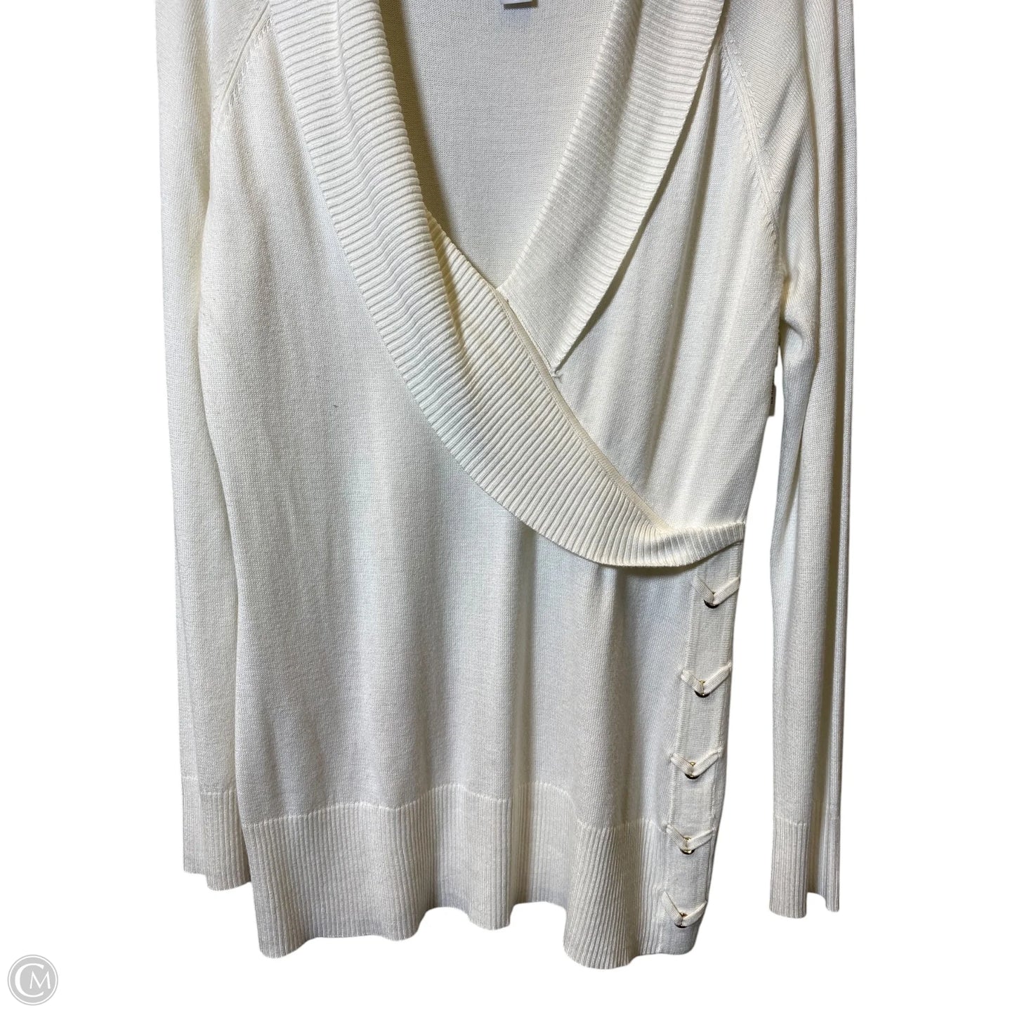 Sweater By White House Black Market In Cream, Size: L