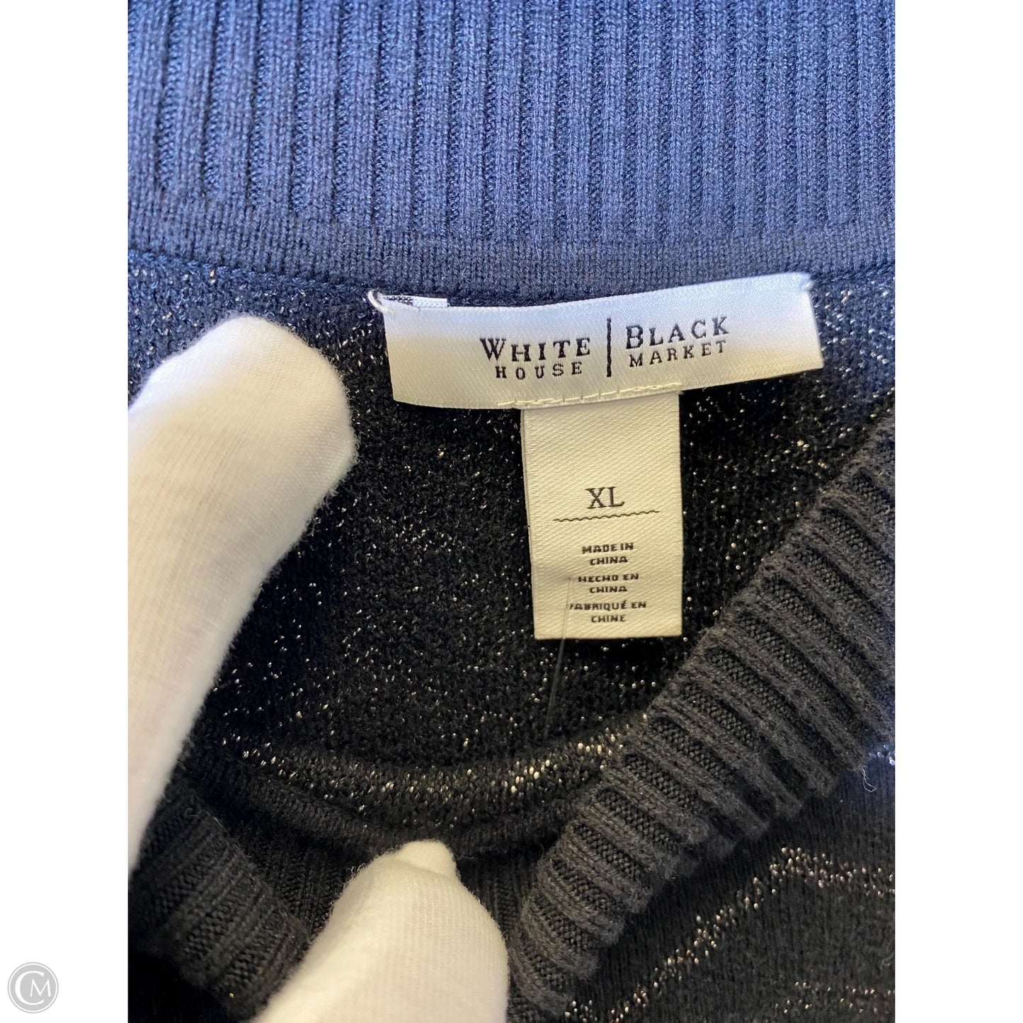 Dress Sweater By White House Black Market In Black, Size: Xl