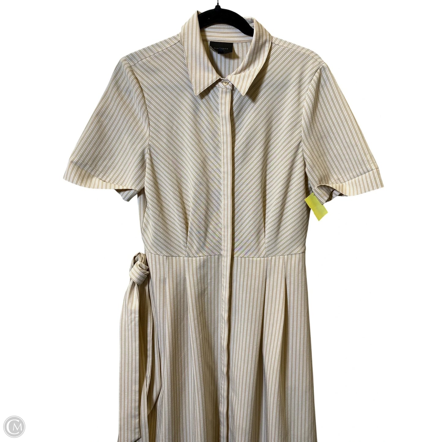 Dress Casual Midi By Alex Marie In Beige, Size: 8