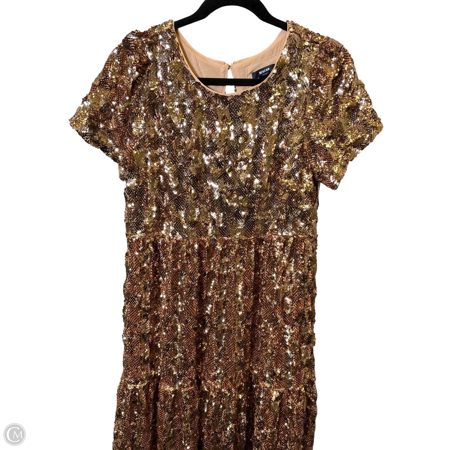 Dress Party Long By Maeve In Gold, Size: S