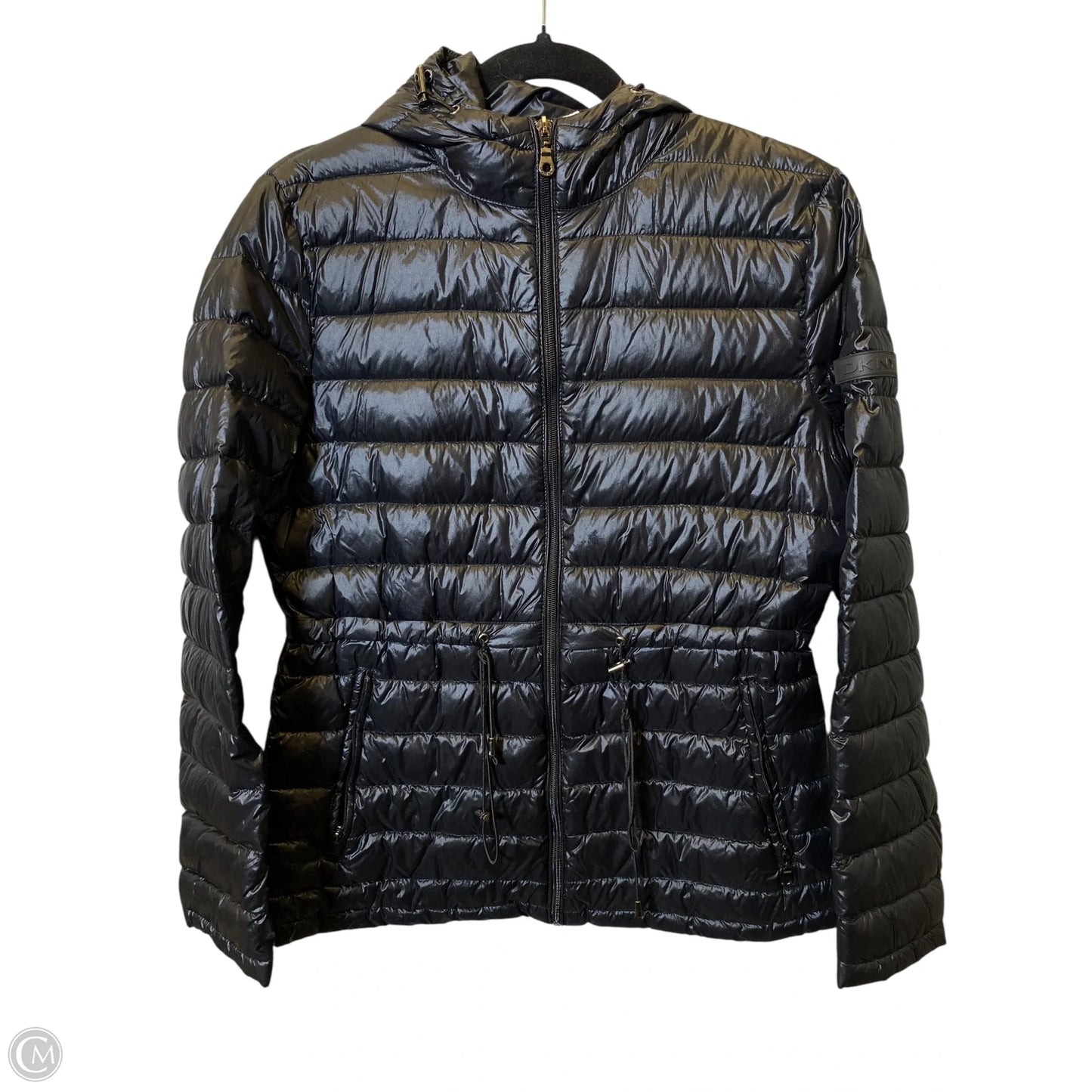 Jacket Puffer & Quilted By Dkny In Black, Size: S