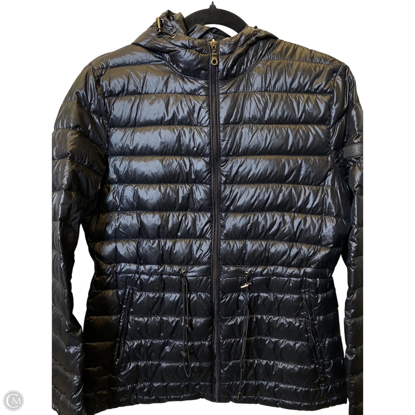 Jacket Puffer & Quilted By Dkny In Black, Size: S