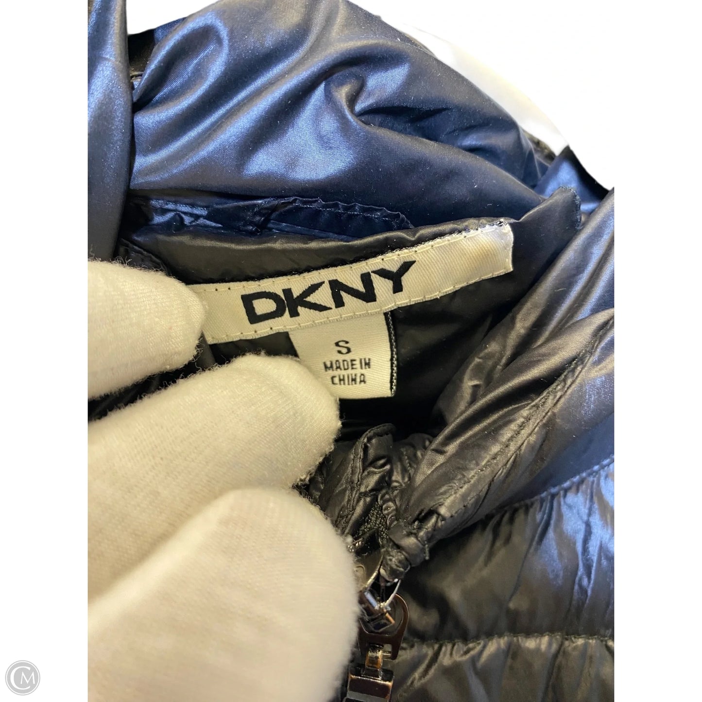 Jacket Puffer & Quilted By Dkny In Black, Size: S