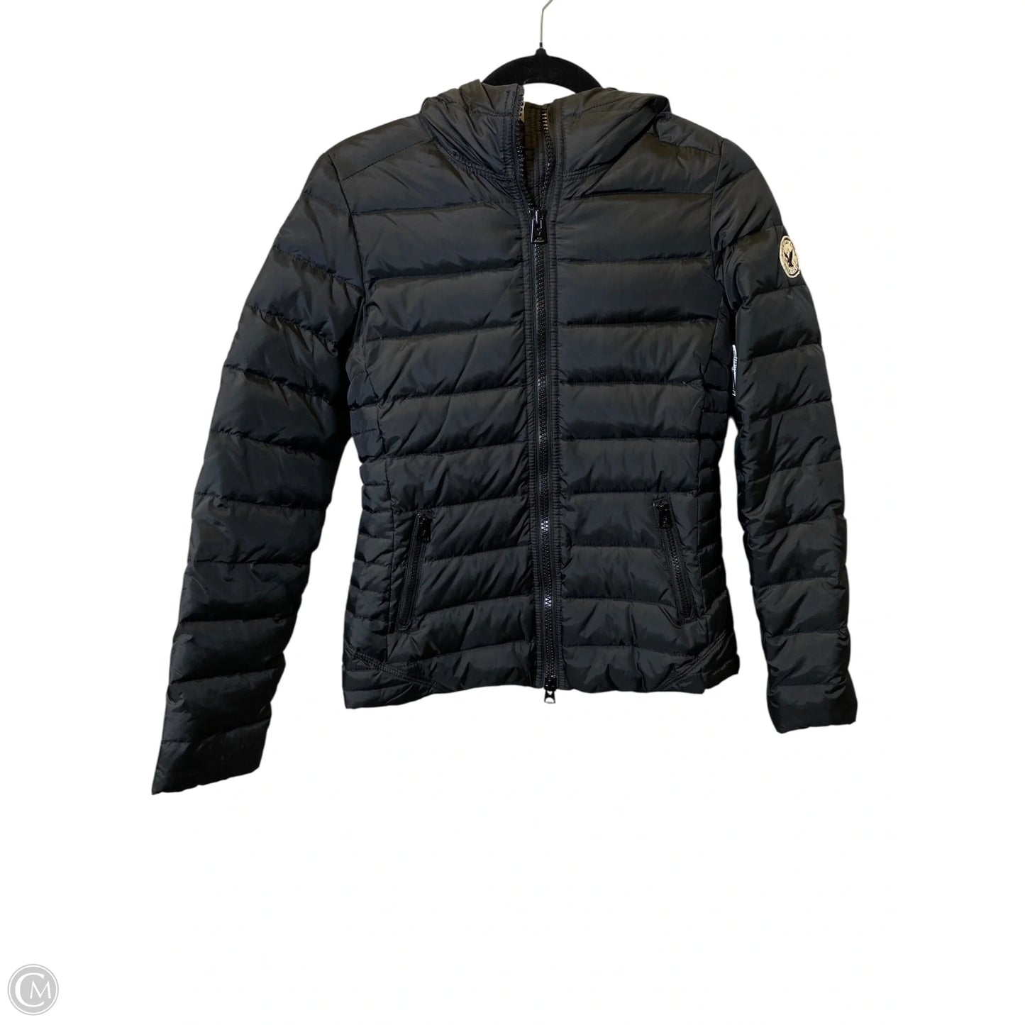 Jacket Puffer & Quilted By American Eagle In Black, Size: S