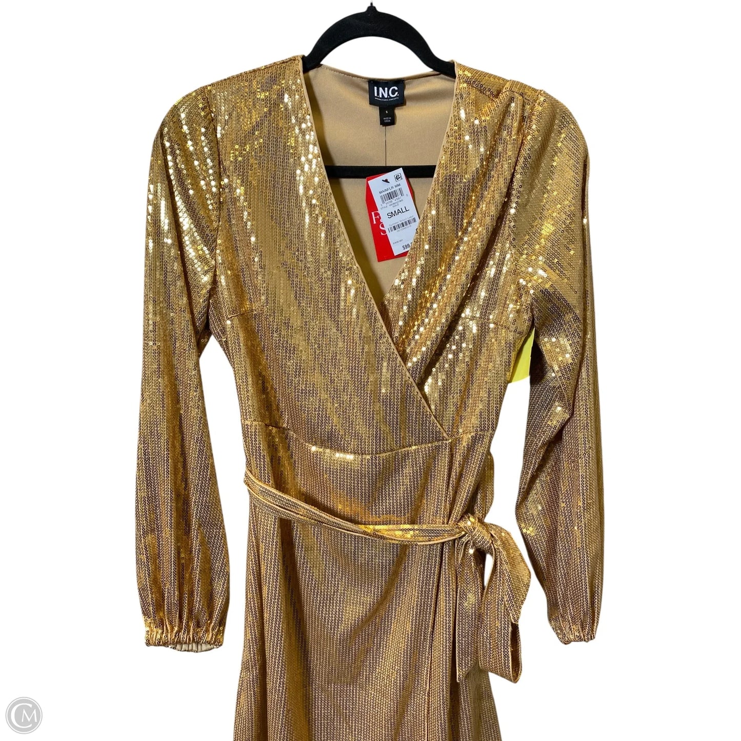 Dress Casual Short By Inc In Gold, Size: S