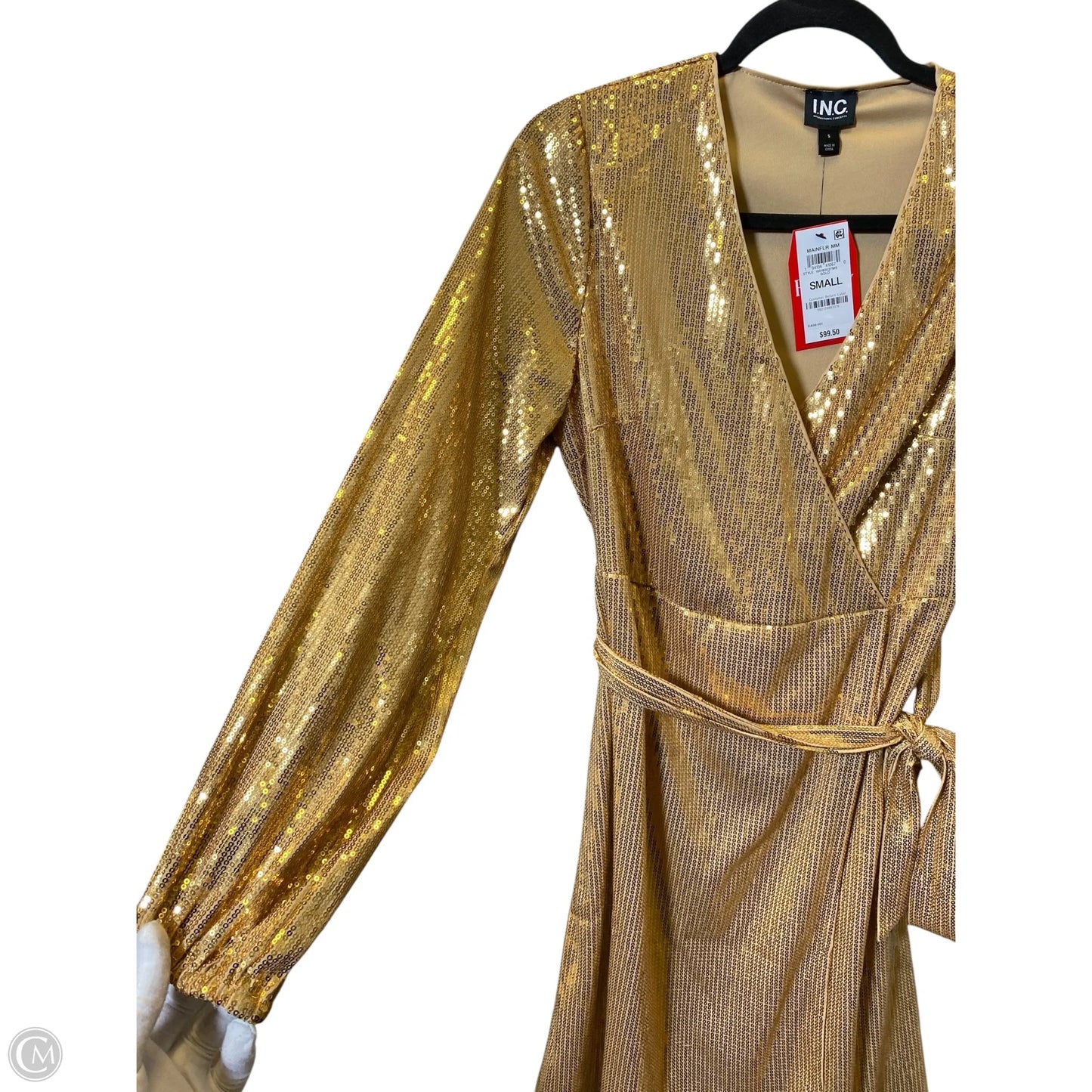 Dress Casual Short By Inc In Gold, Size: S