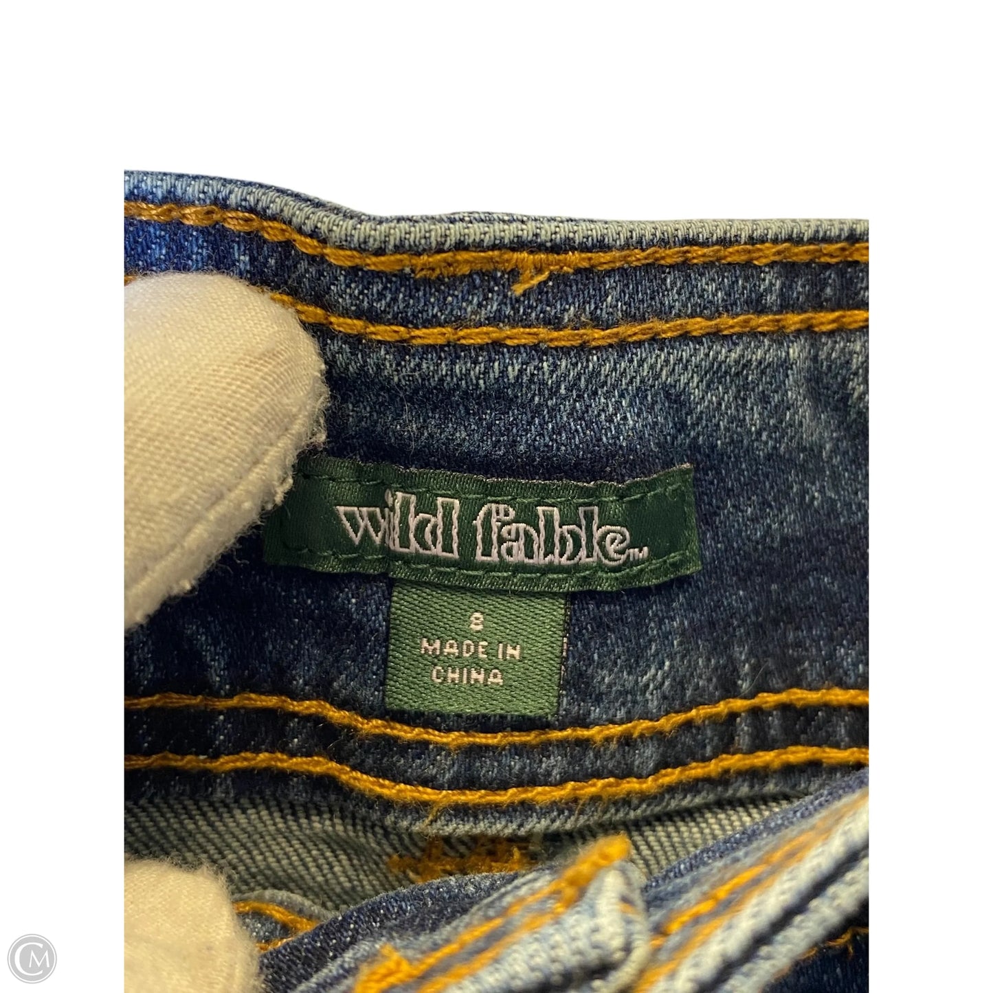 Skirt Mini & Short By Wild Fable In Blue Denim, Size: S