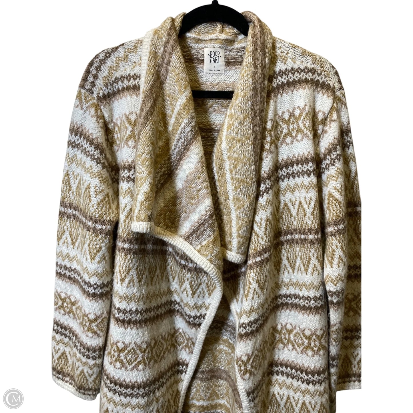Sweater Cardigan By Good Hart In Multi-colored, Size: S