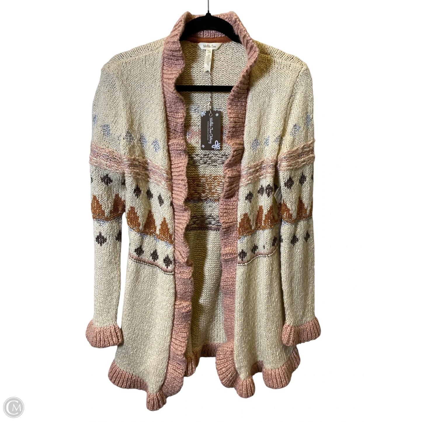 Sweater Cardigan By Matilda Jane In Multi-colored, Size: S