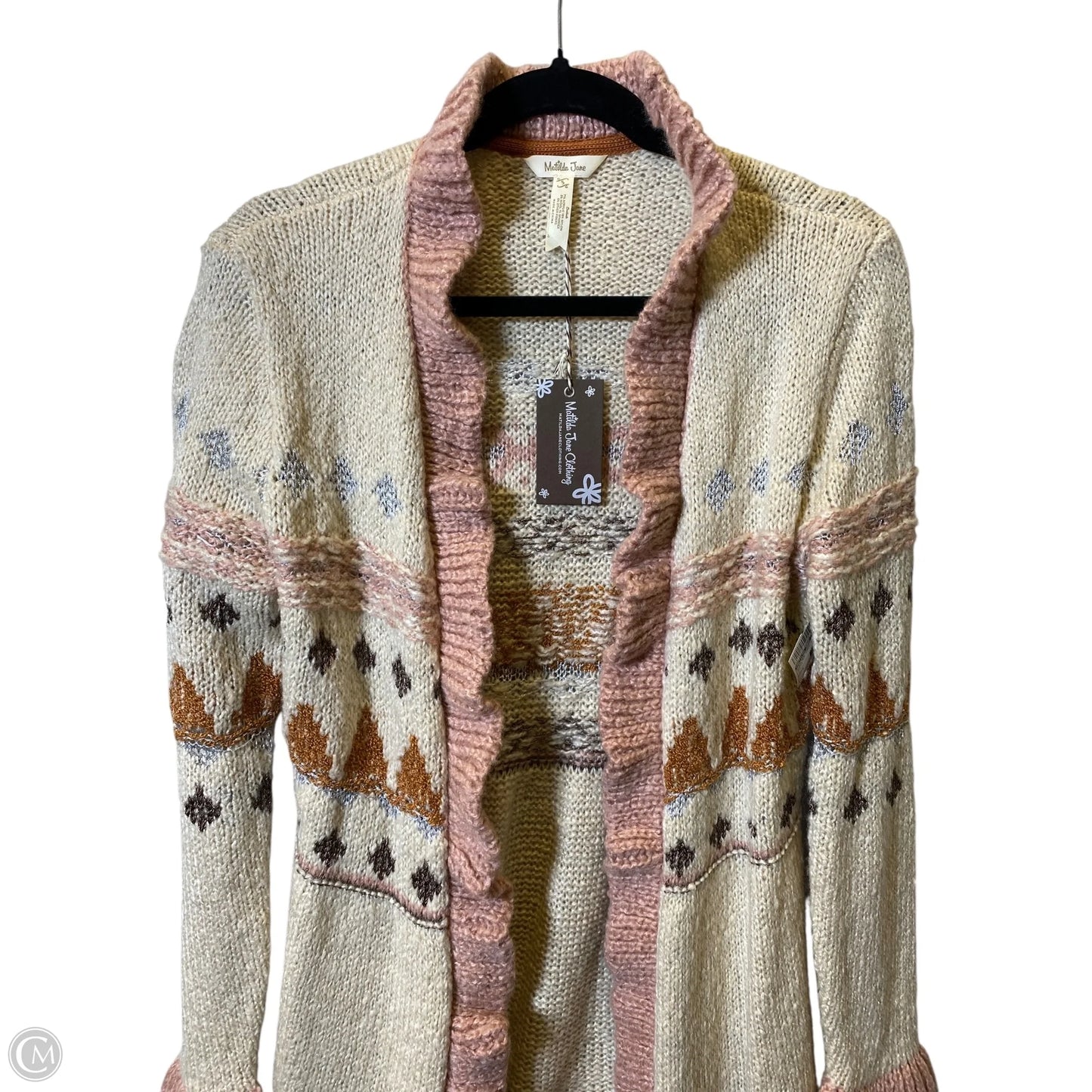 Sweater Cardigan By Matilda Jane In Multi-colored, Size: S
