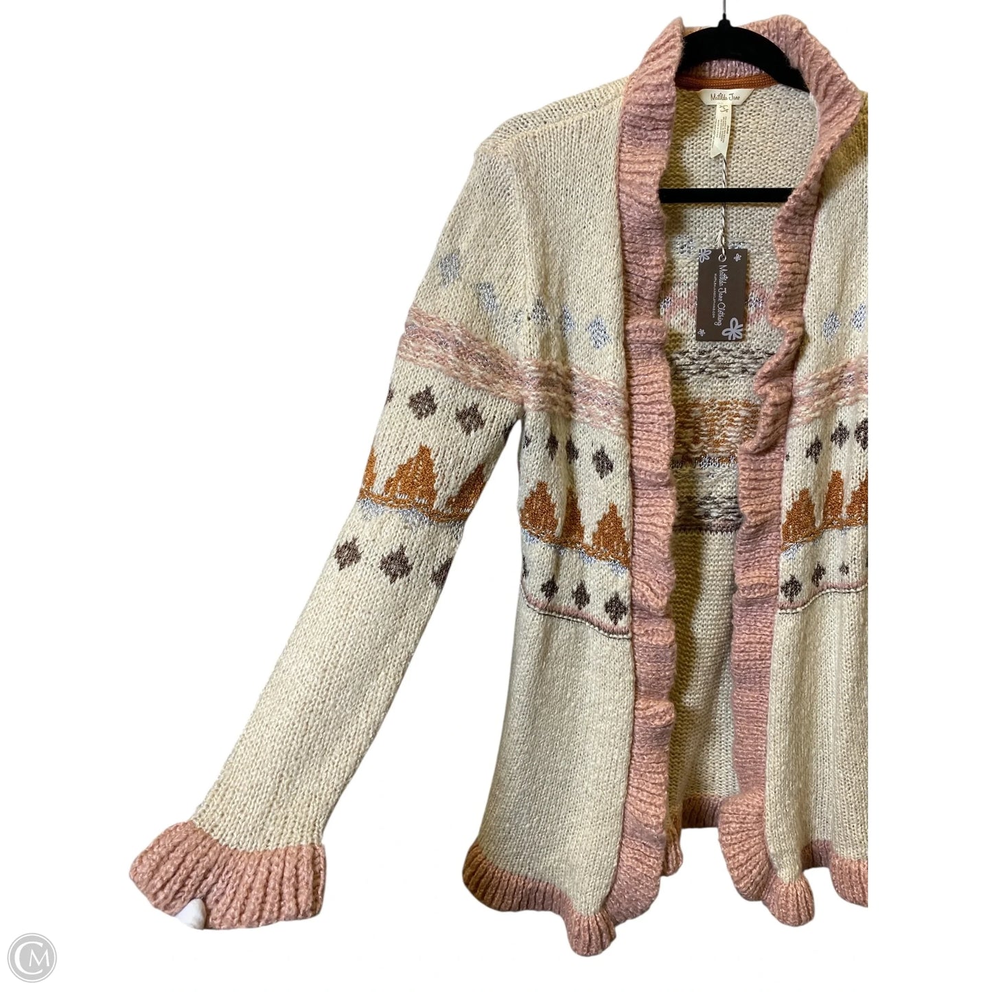 Sweater Cardigan By Matilda Jane In Multi-colored, Size: S