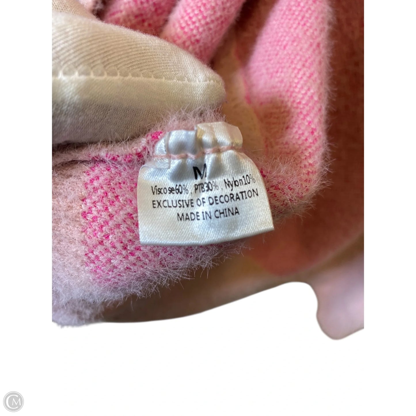 Sweater Cardigan By Clothes Mentor In Pink, Size: M