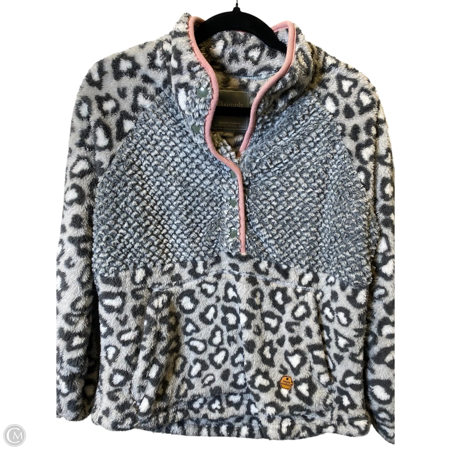 Sweater By Simply Southern In Grey, Size: S