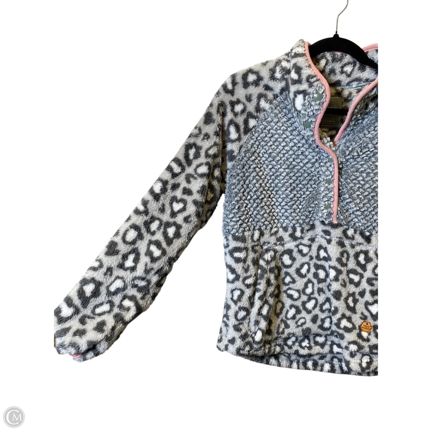 Sweater By Simply Southern In Grey, Size: S