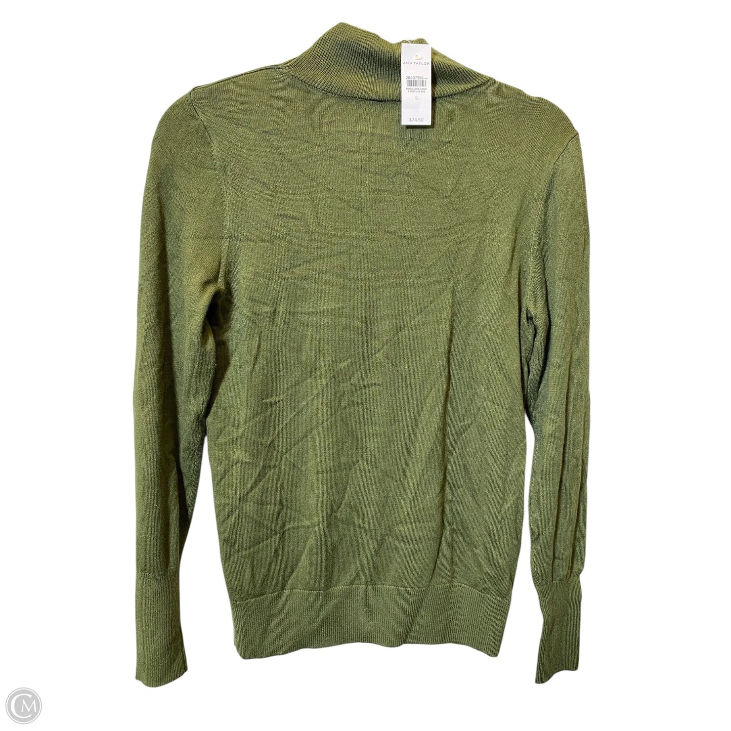 Sweater By Ann Taylor In Green, Size: S