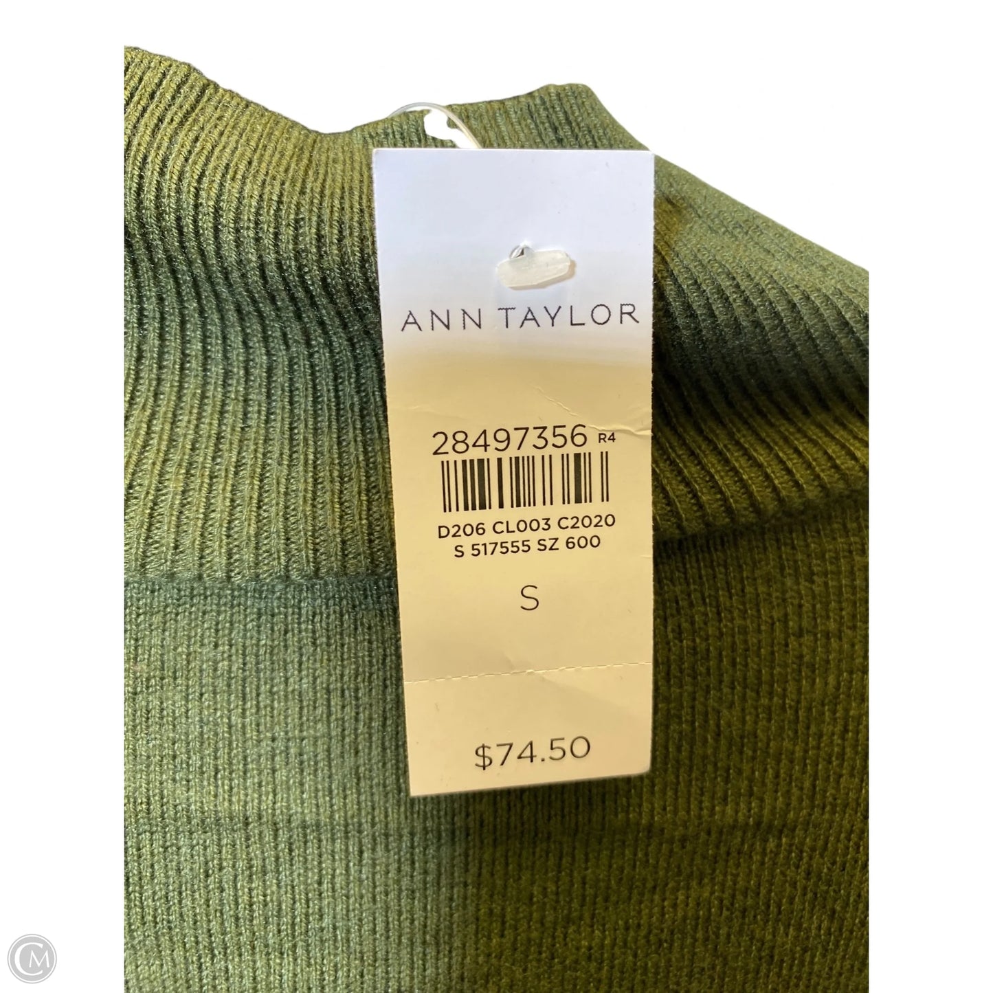 Sweater By Ann Taylor In Green, Size: S