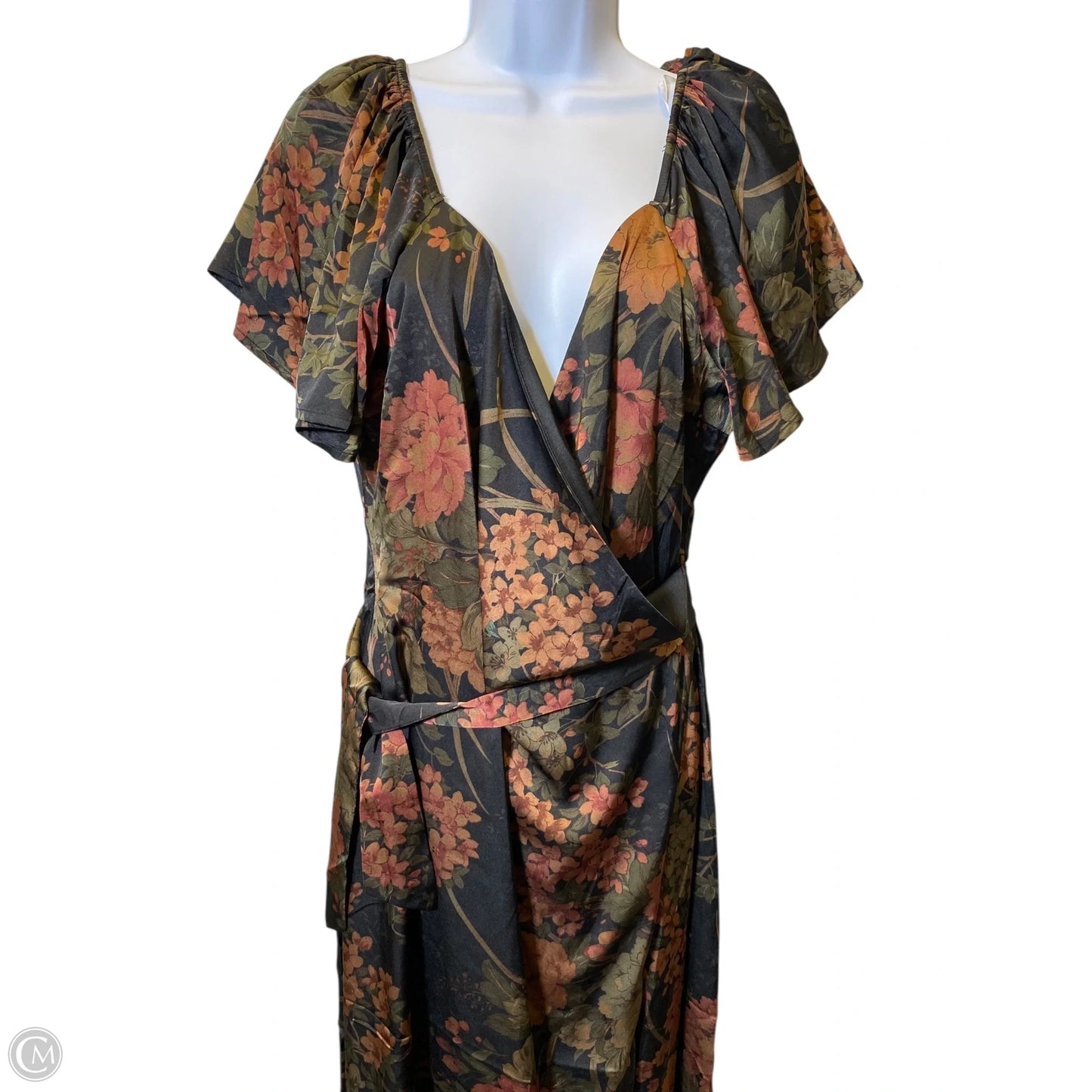 Dress Casual Midi By Lulus In Floral Print, Size: Xl
