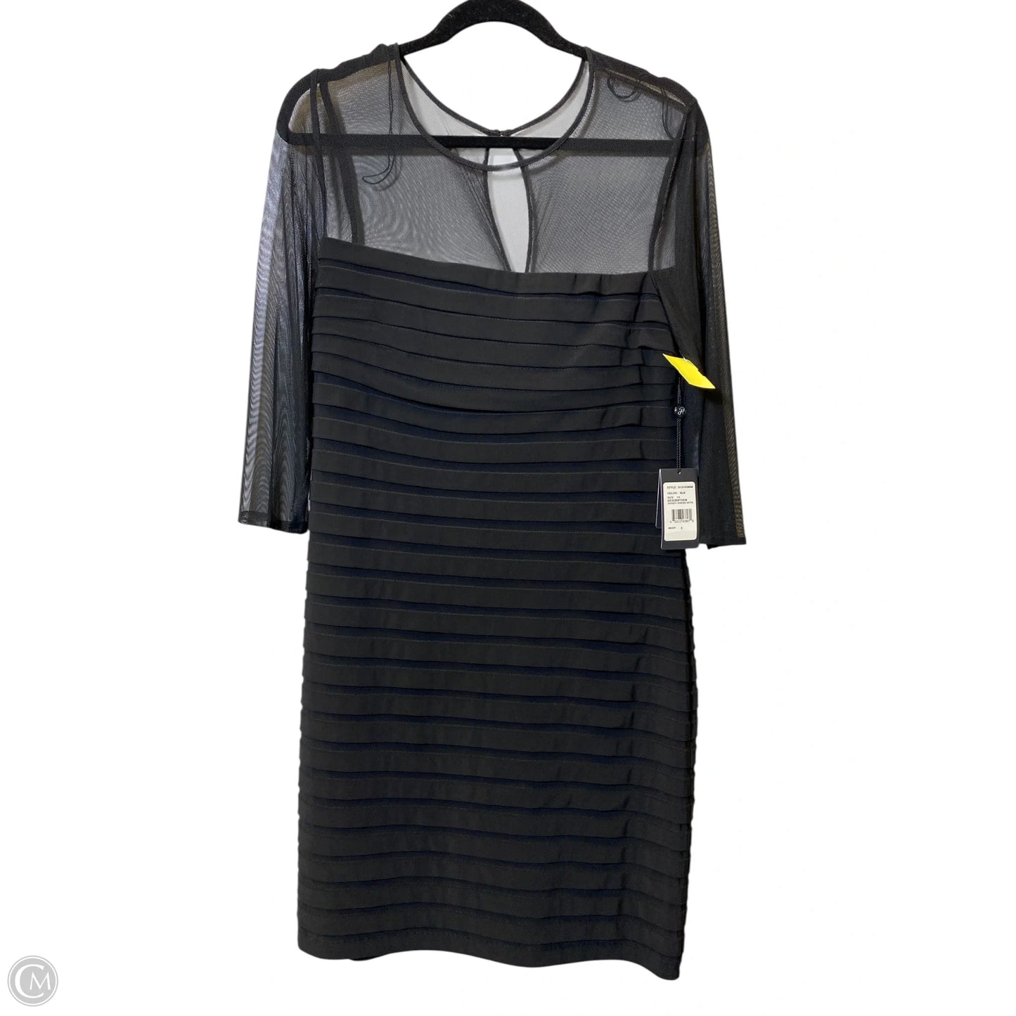 Dress Casual Midi By Adrianna Papell In Black, Size: 14