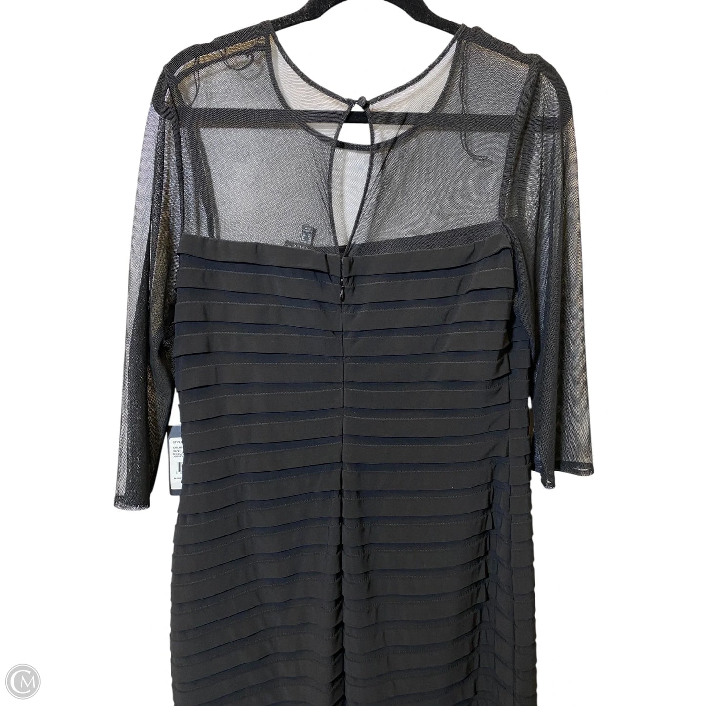 Dress Casual Midi By Adrianna Papell In Black, Size: 14