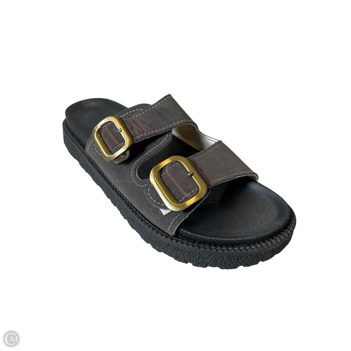 Sandals Flats By Clothes Mentor In Brown, Size: 11.5