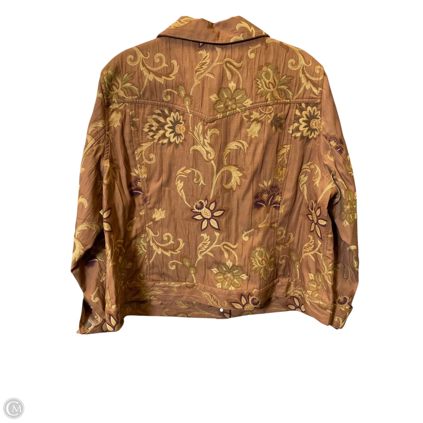 Jacket Moto By Caribbean Joe In Brown, Size: 2x