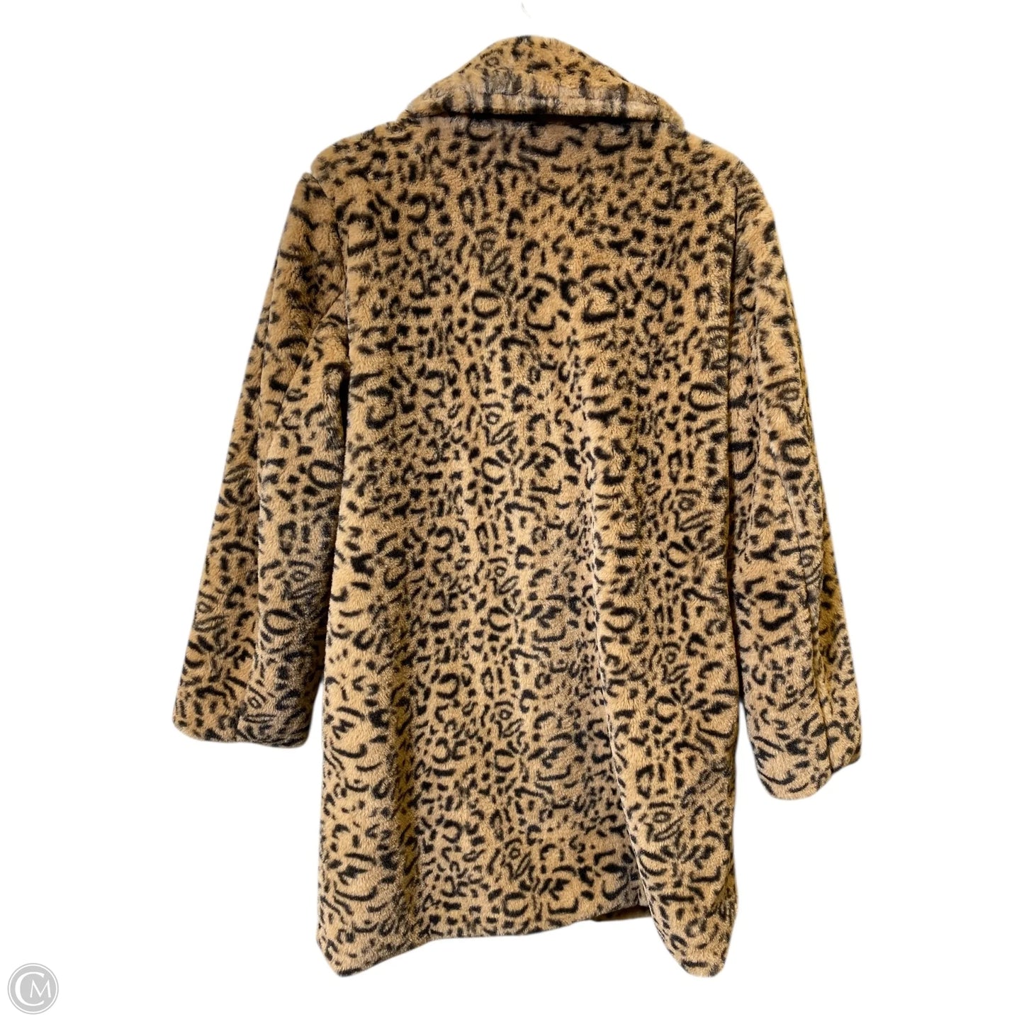 Jacket Faux Fur & Sherpa By Jess Lea In Animal Print, Size: M