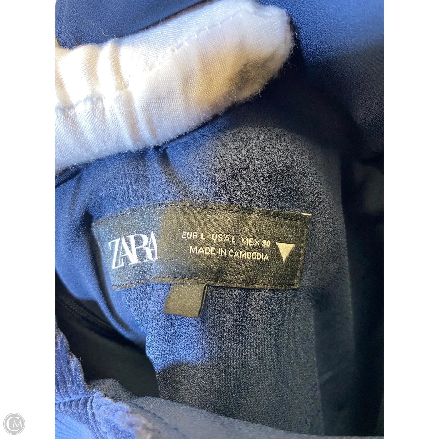 Dress Casual Short By Zara In Navy, Size: L