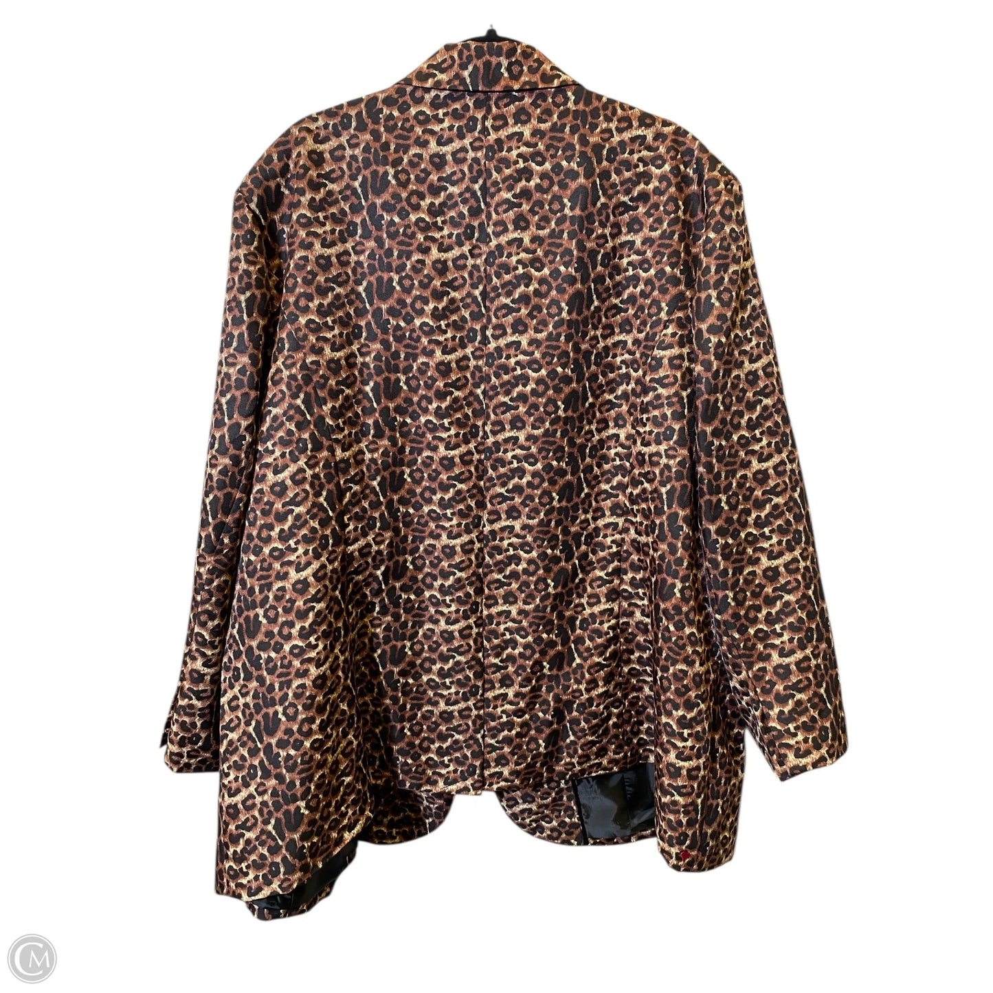 Blazer By Denim 24/7 In Animal Print, Size: 4x