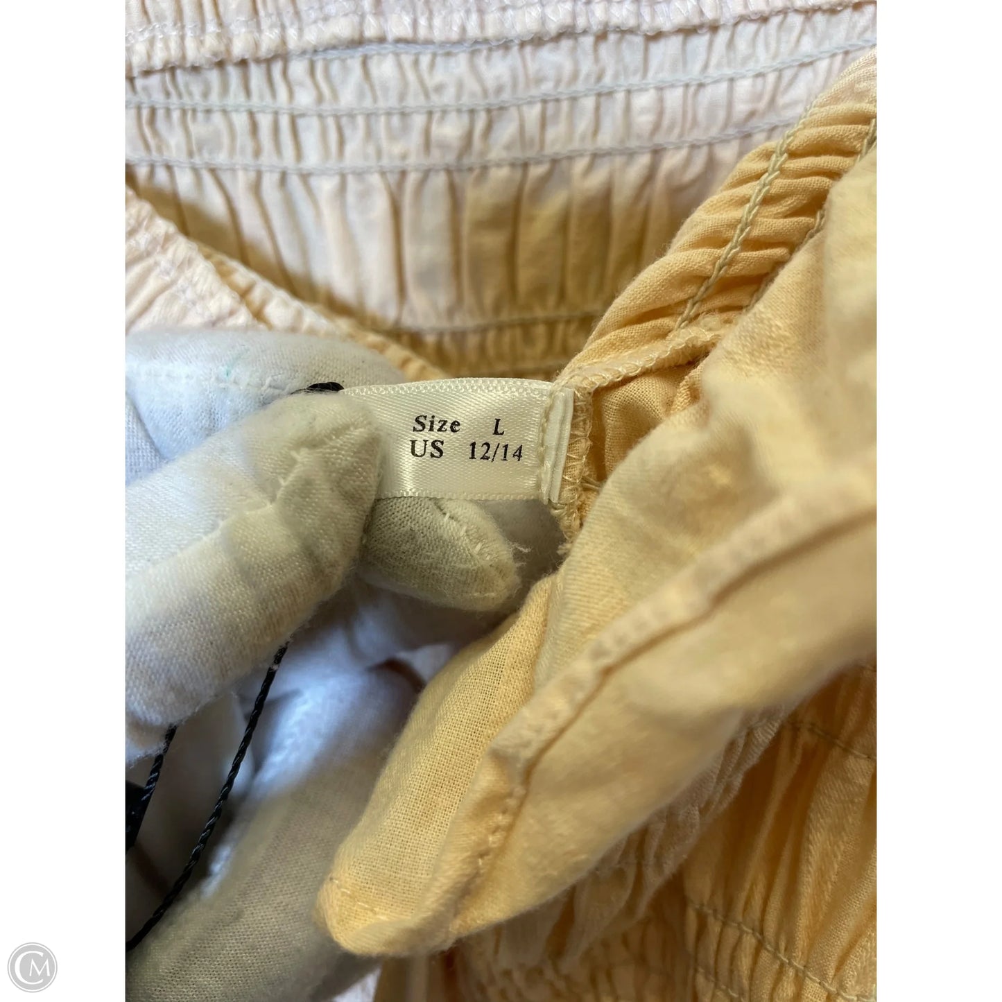 Dress Casual Midi By Clothes Mentor In Beige, Size: L