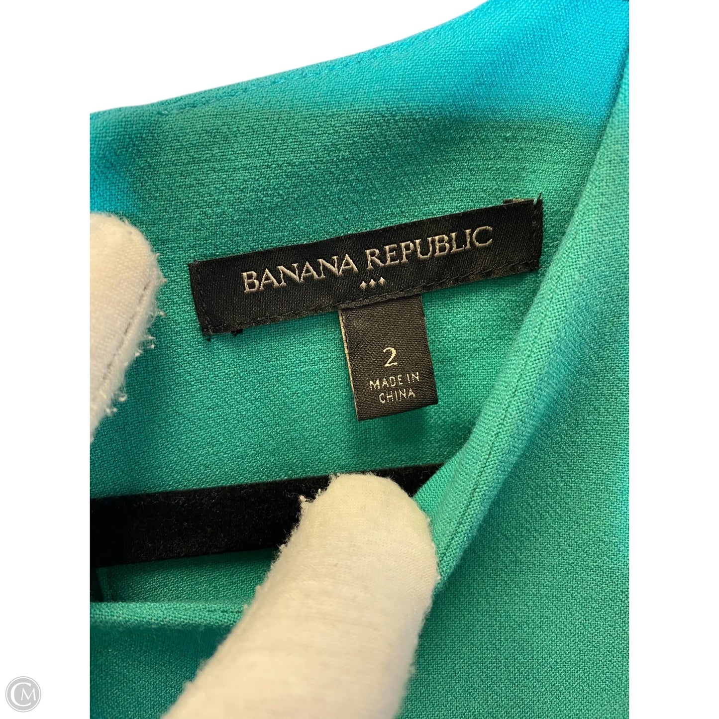 Dress Casual Short By Banana Republic In Green, Size: Xs