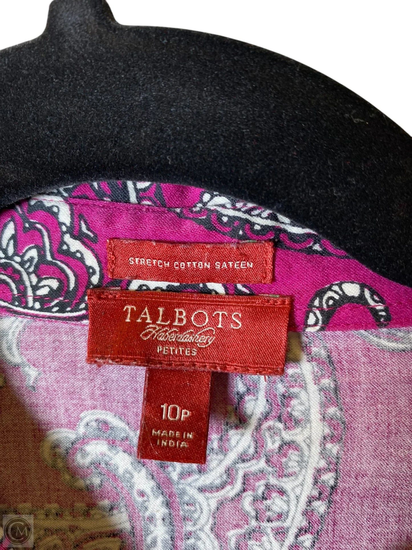 Top Long Sleeve By Talbots In Purple, Size: Petite M