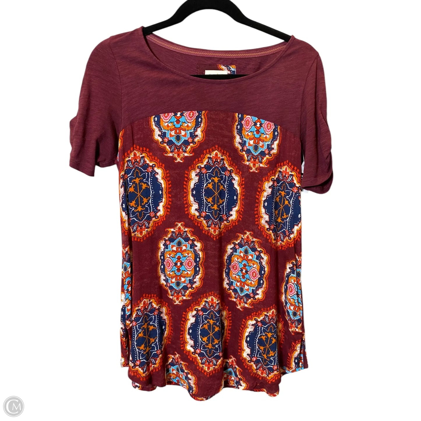 Top Short Sleeve By Meadow Rue In Red, Size: Xs